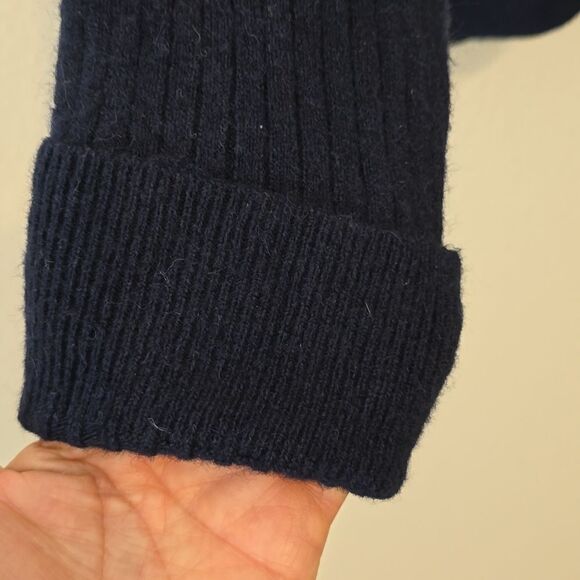 Madewell Cameron Ribbed Cardigan Sweater in Coziest Yarn- Navy Small small - Picture 5 of 10